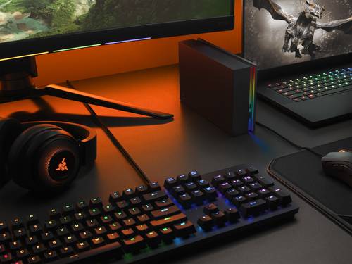 Seagate FireCuda Gaming Hub externe harde schijf 8 TB Micro-USB B / USB Type-A / USB Type-C 3.2 Gen 1 (3.1 Gen 1) Zwart