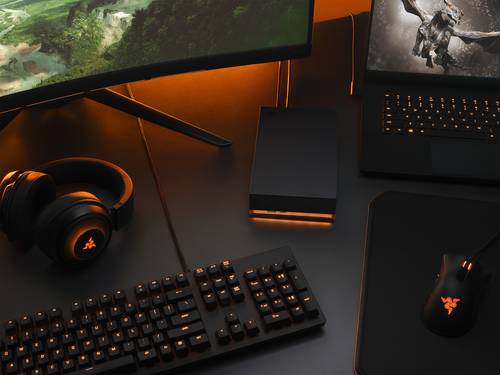 Seagate FireCuda Gaming Hub externe harde schijf 8 TB Micro-USB B / USB Type-A / USB Type-C 3.2 Gen 1 (3.1 Gen 1) Zwart