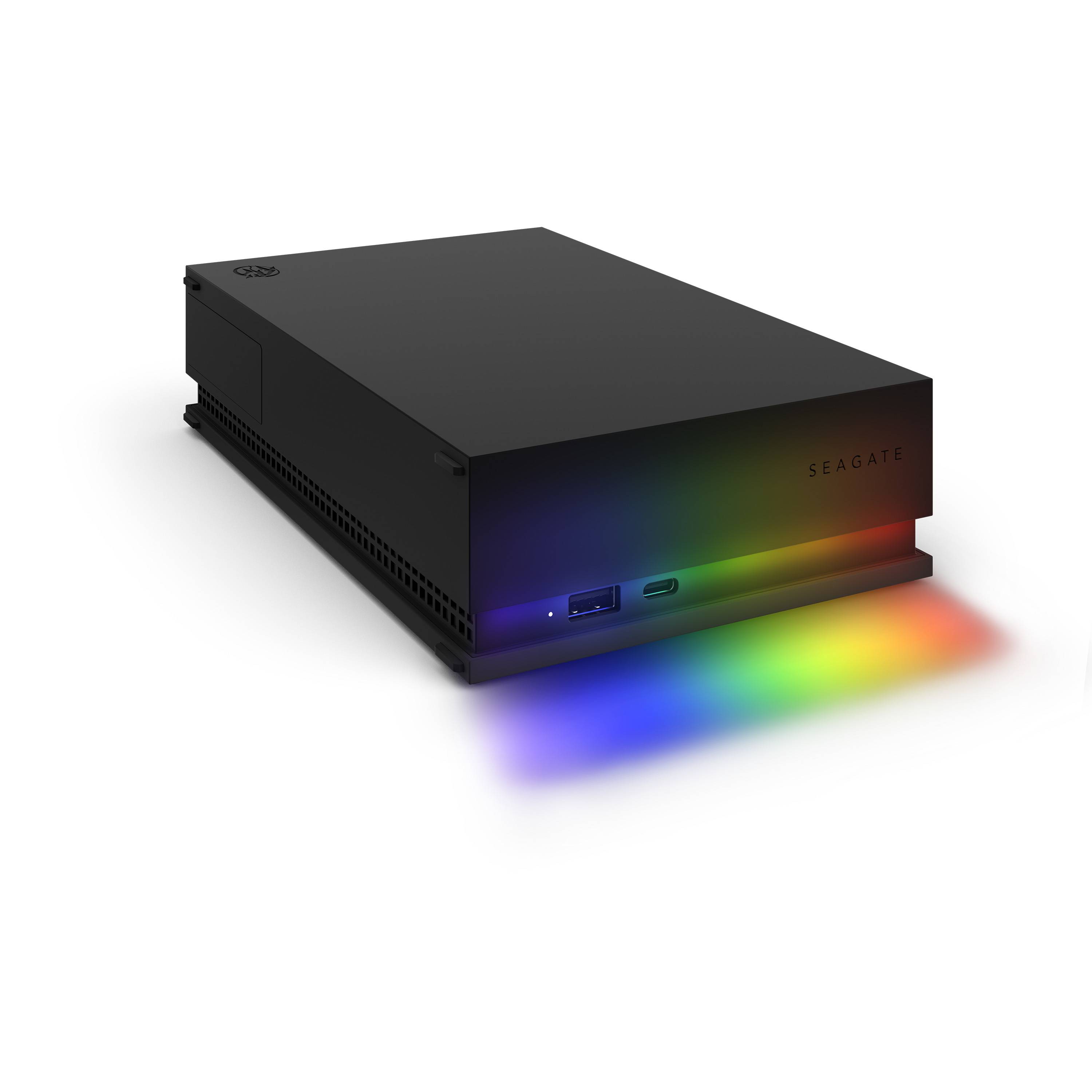 Seagate FireCuda Gaming Hub externe harde schijf 8 TB Micro-USB B / USB Type-A / USB Type-C 3.2 Gen 1 (3.1 Gen 1) Zwart