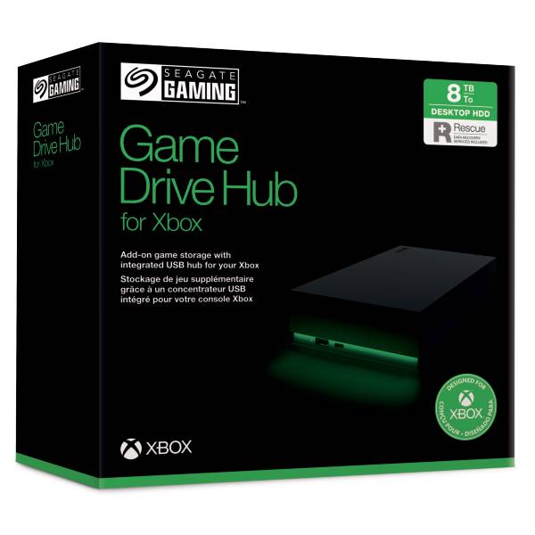 Seagate Game Drive Hub for Xbox externe harde schijf 8 TB USB Type-A / USB Type-C 3.2 Gen 1 (3.1 Gen 1) Zwart