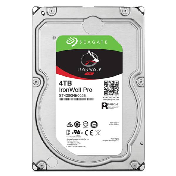 Seagate IronWolf Pro ST4000NT001 interne harde schijf 4 TB 7200 RPM 256 MB 3.5"