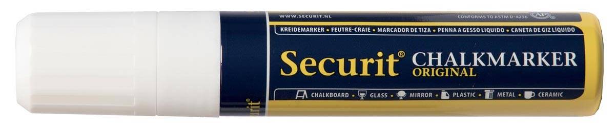 Securit krijtmarker large, wit