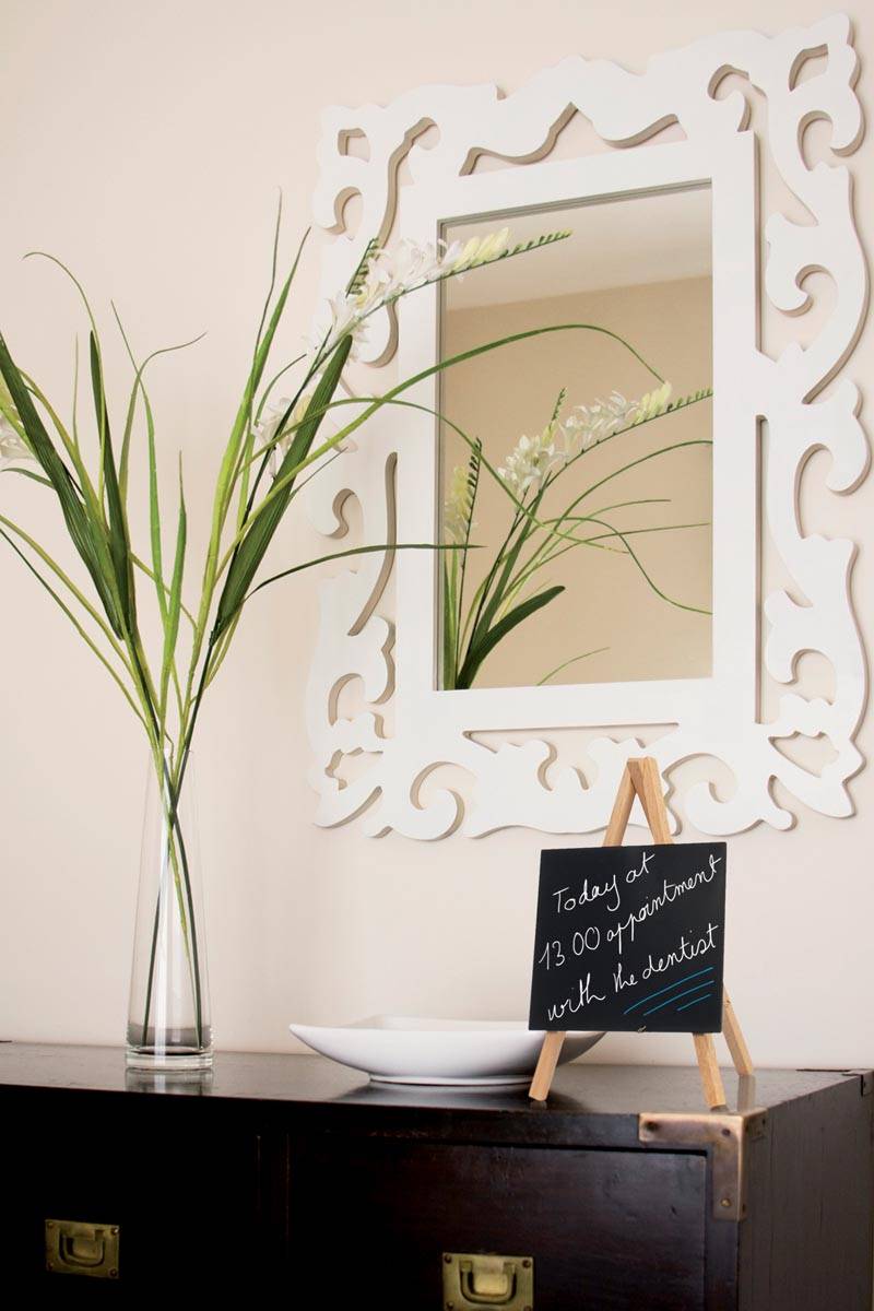 Securit tafelkrijtbord mini driepoot, beuk