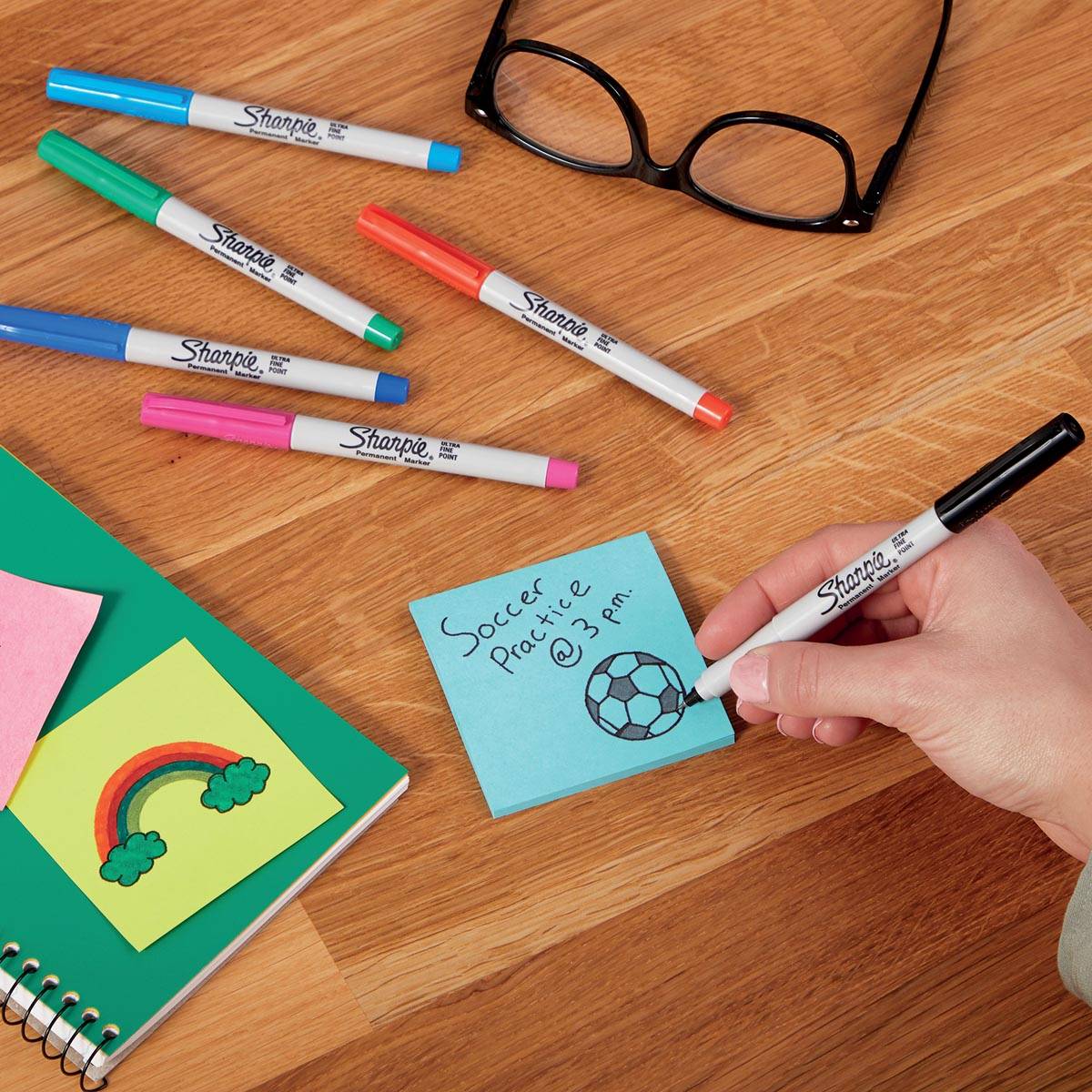 Sharpie permanente marker, extra fijn, blister van 12 stuks in geassorteerde kleuren
