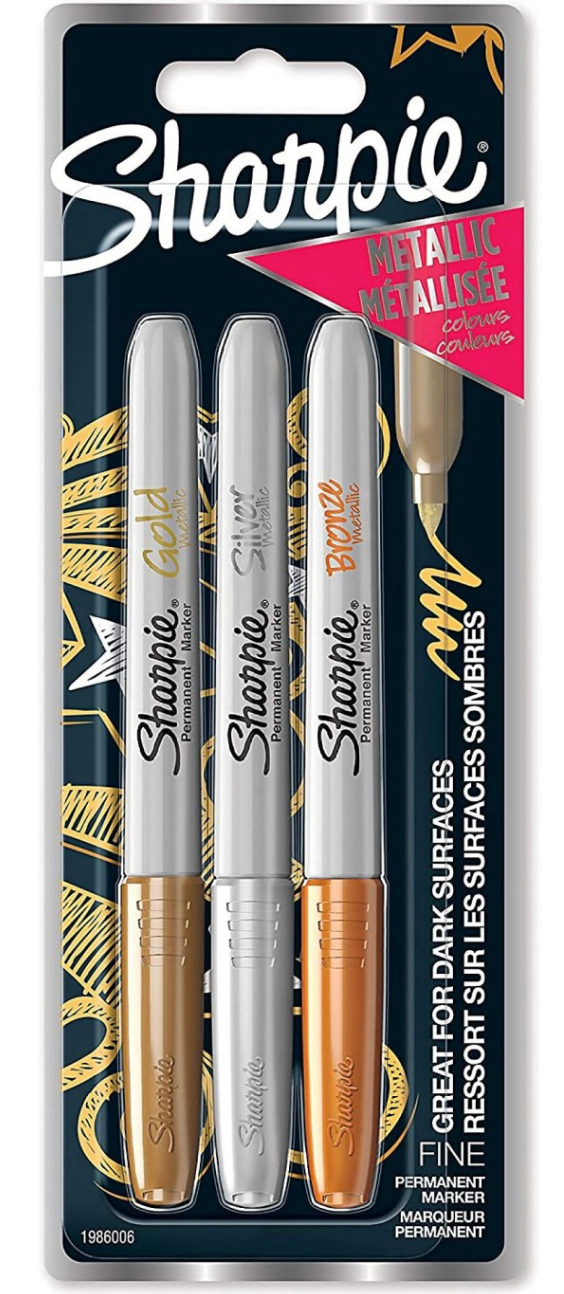 Sharpie permanente marker metallic, blister van 3 stuks