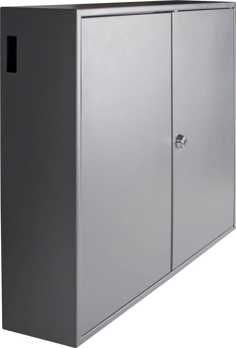 Sleutelkast, voor 300 sleutelhangers, ft 14 x 54 x 72 cm, donkergrijs