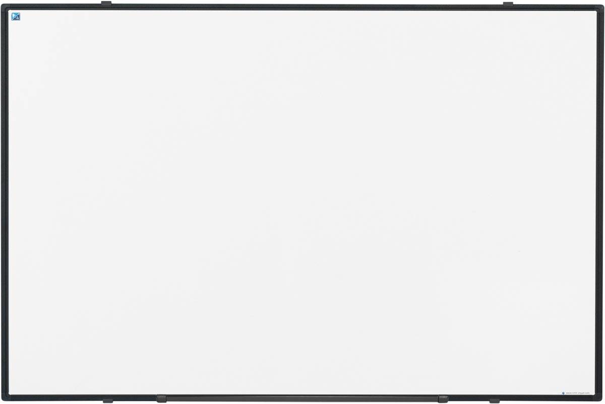 Smit Visual Softline whiteboard, gelakt staal, magnetisch, zwart profiel, 60 x 90 cm