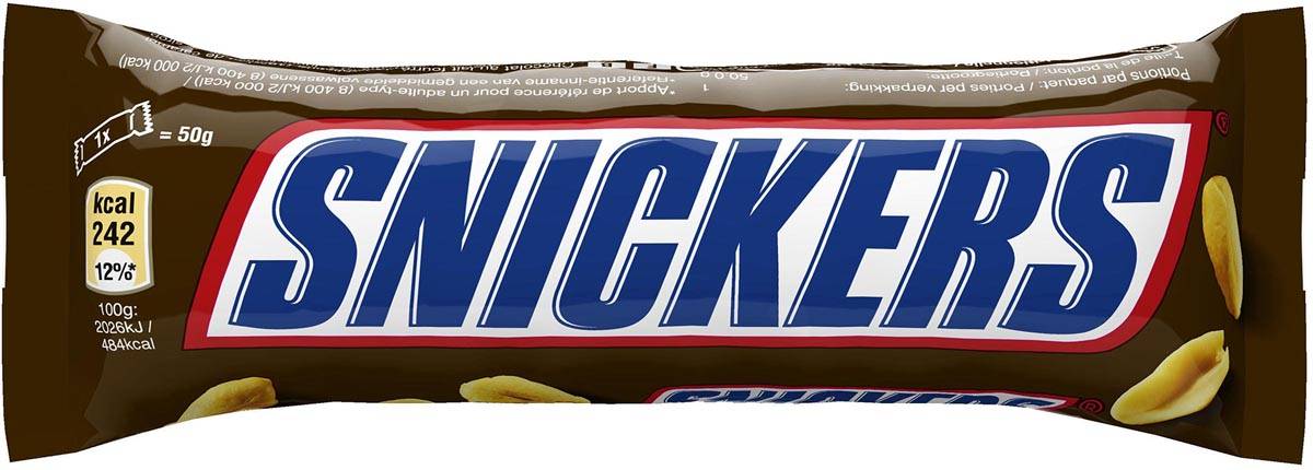 Snickers chocoladereep, 50 g