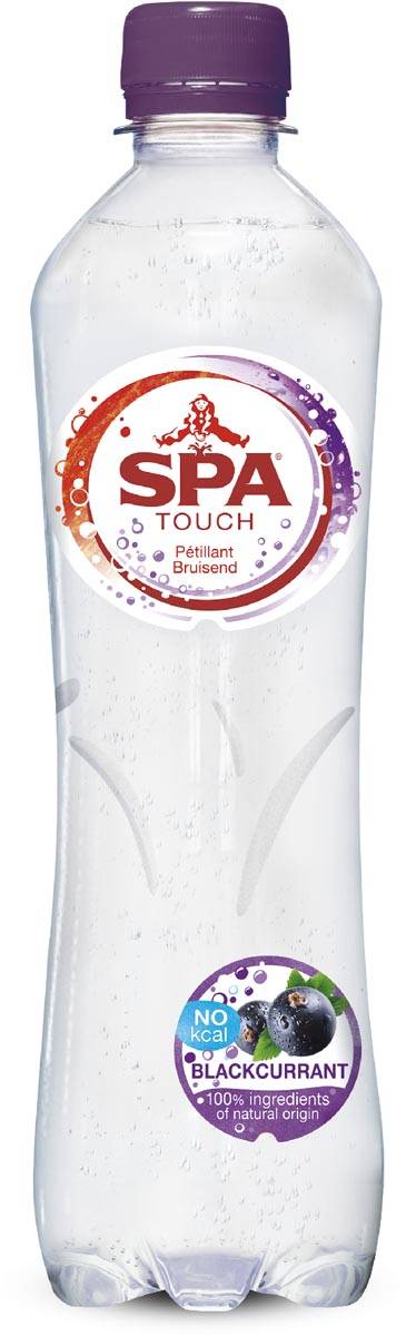Spa Touch Sparkling Blackcurrant, fles van 50 cl, pak van 6 stuks
