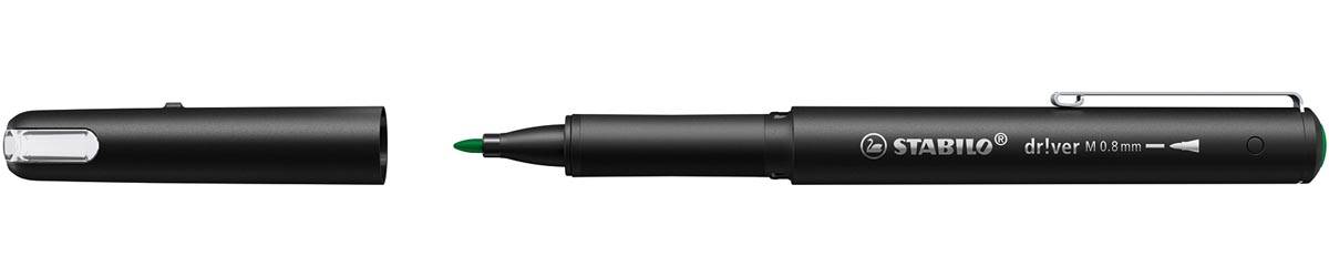 STABILO dr!ver fineliner, medium punt, groen