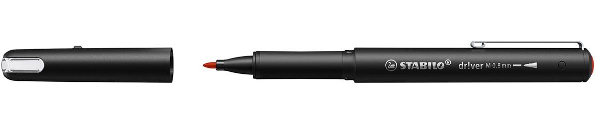 STABILO dr!ver fineliner, medium punt, rood