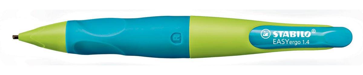 STABILO EASYergo vulpotlood, 1,4 mm, voor rechtshandigen, blister van 1 stuk, groen en marine