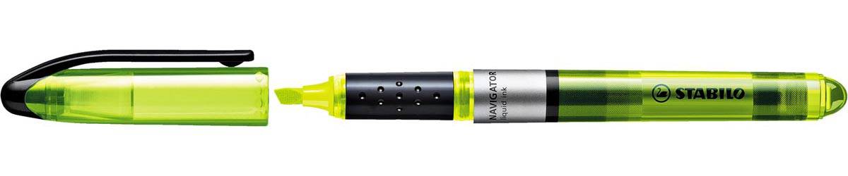 STABILO NAVIGATOR markeerstift, etui van 4 stuks in geassorteerde kleuren