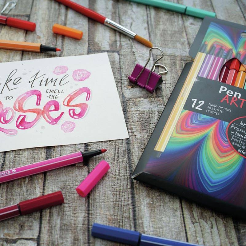STABILO Pen 68 viltstift ARTY, etui van 12 stuks, assorti