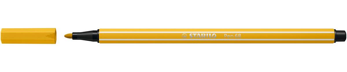 STABILO Pen 68 viltstift, currygeel