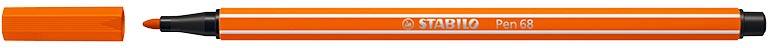 STABILO Pen 68 viltstift, lichtoranje