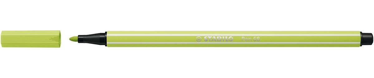 STABILO Pen 68 viltstift, limoengroen