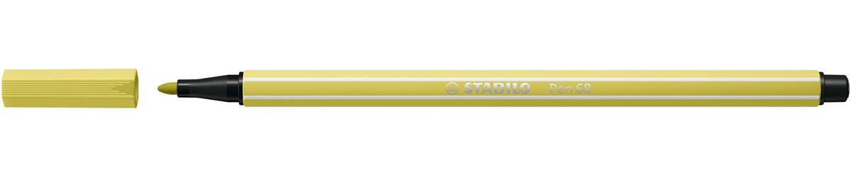 STABILO Pen 68 viltstift, mosterdgeel