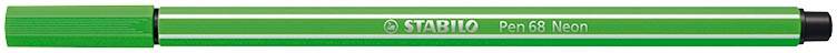 STABILO Pen 68 viltstift, neon groen