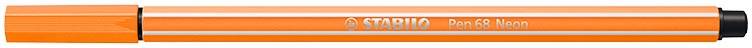 STABILO Pen 68 viltstift, neon oranje