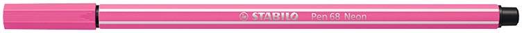 STABILO Pen 68 viltstift, neon roze