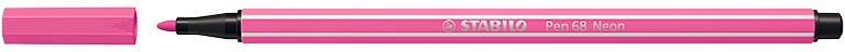 STABILO Pen 68 viltstift, neon roze