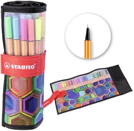STABILO Point 88 fineliner ARTY, rollerset van 25 stuks, assorti