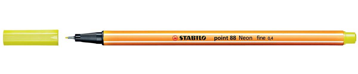 STABILO point 88 fineliner, fluogeel