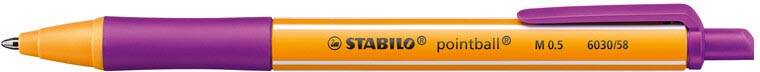 STABILO Pointball balpen, lila