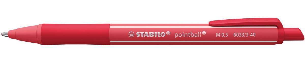 STABILO Pointball colorful balpen, medium punt, rood