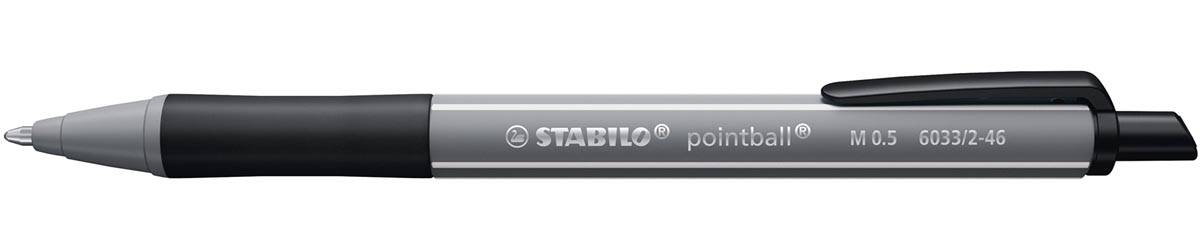 STABILO Pointball colorful balpen, medium punt, zwart