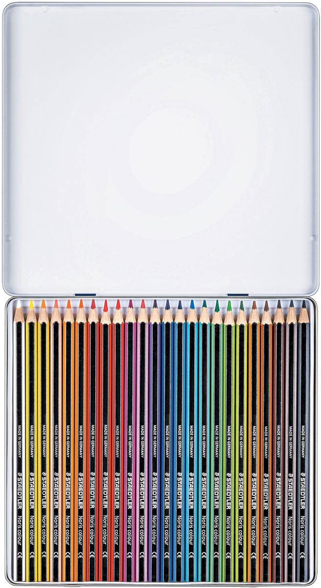 Staedler kleurpotloden Noris Colour, metalen doos 24 stuks