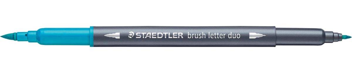 Staedtler brushpen Brush letter duo, doos van 12 stuks in geassorteerde kleuren