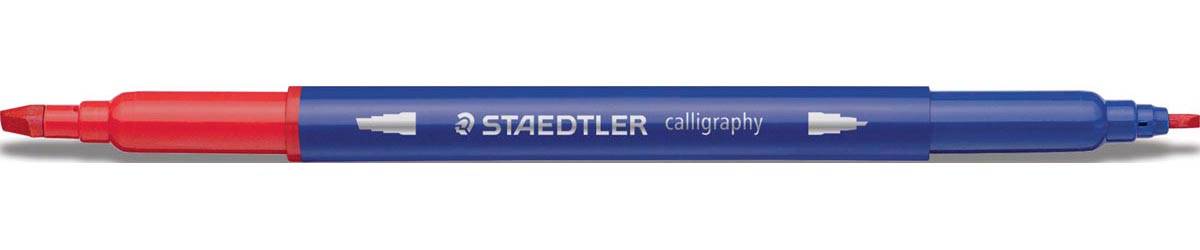 Staedtler kalligrafiepen Calligraph duo, doos van 12 stuks in geassorteerde kleuren