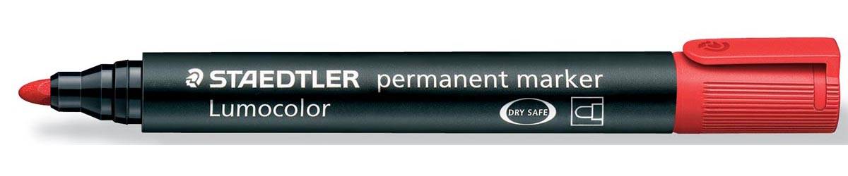 Staedtler Lumocolor 352, permanent marker, ronde punt, 2 mm, rood