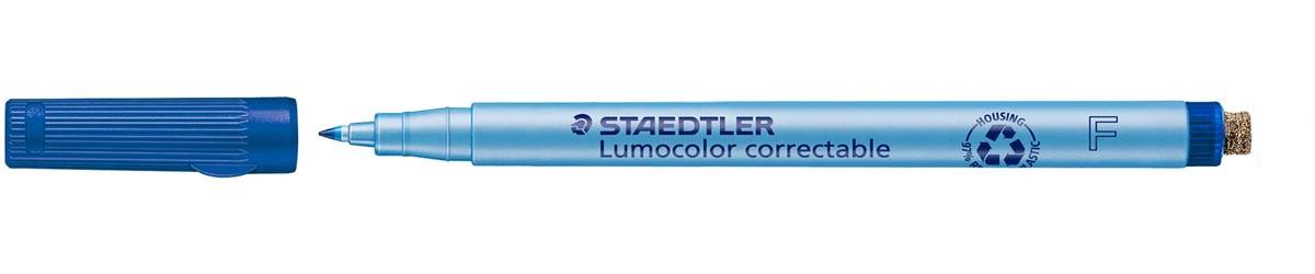 Staedtler Lumocolor uitwisbare pen, schrijfbreedte: 0,6 mm, blauw