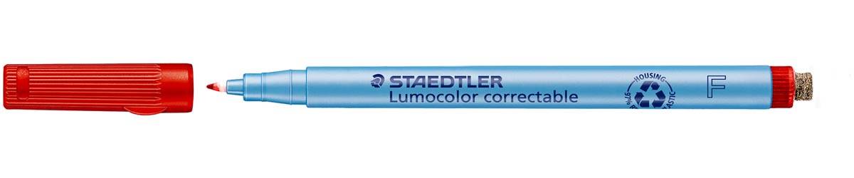 Staedtler Lumocolor uitwisbare pen, schrijfbreedte: 0,6 mm, rood