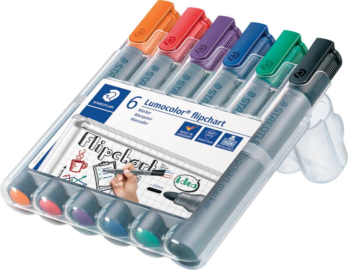 Staedtler merkstift Lumocolor Flipchart 6 stuks