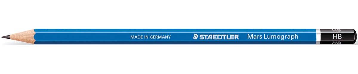 Staedtler Potlood Mars Lumograph 6 stuks: 8B-7B-6B-4B-2B-HB