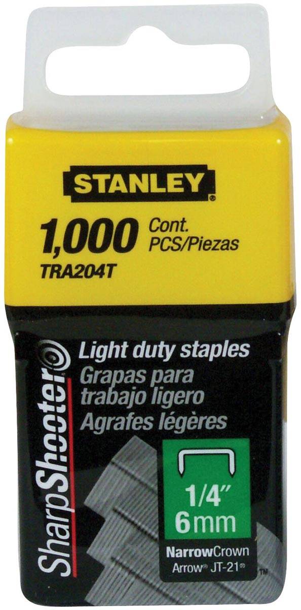 Stanley nietjes type A, 6 mm, doos van 1.000 nietjes