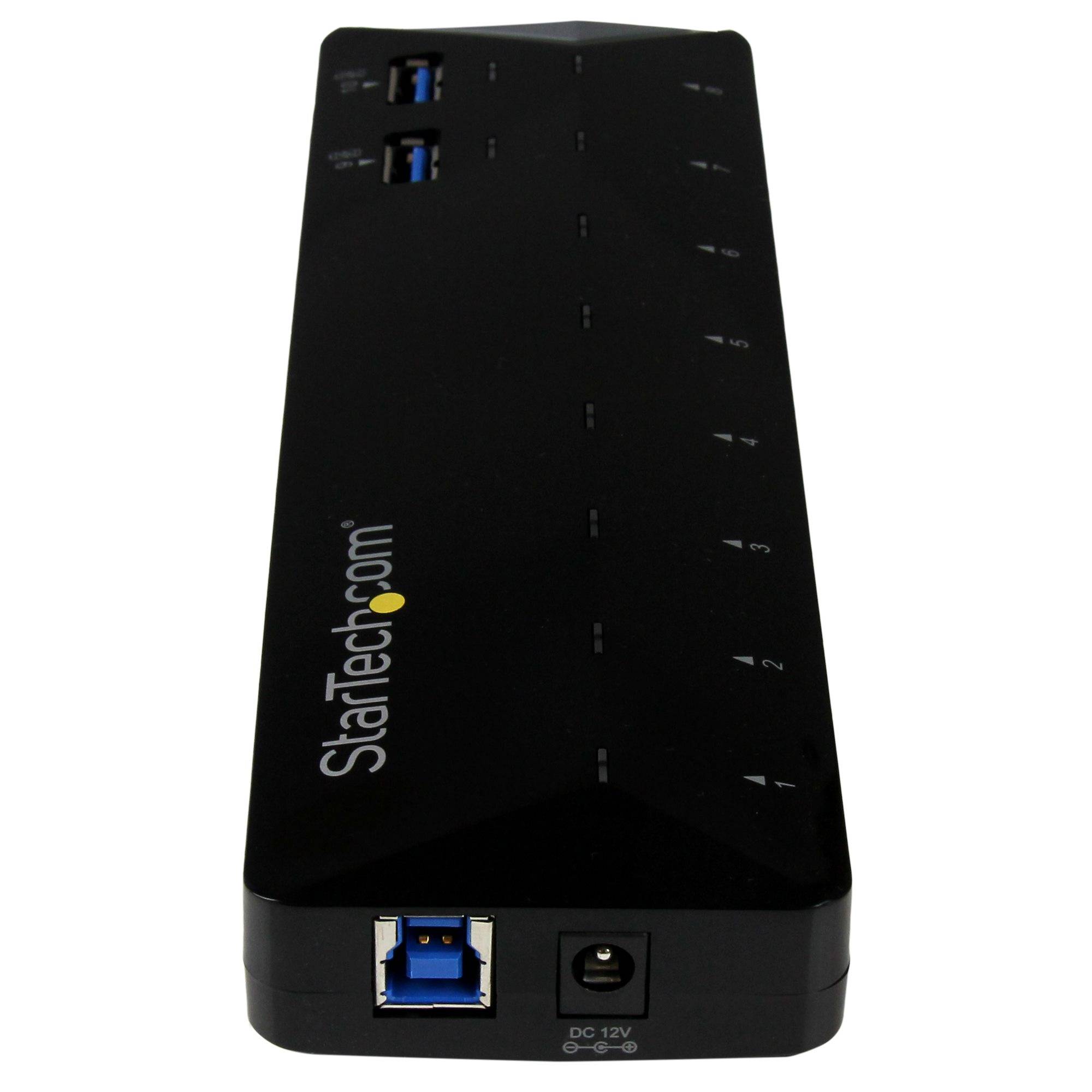 StarTech.com 10-Poorts USB 3.0 Hub met oplaad en sync poort - 5Gbps - 2 x 1.5A poorten