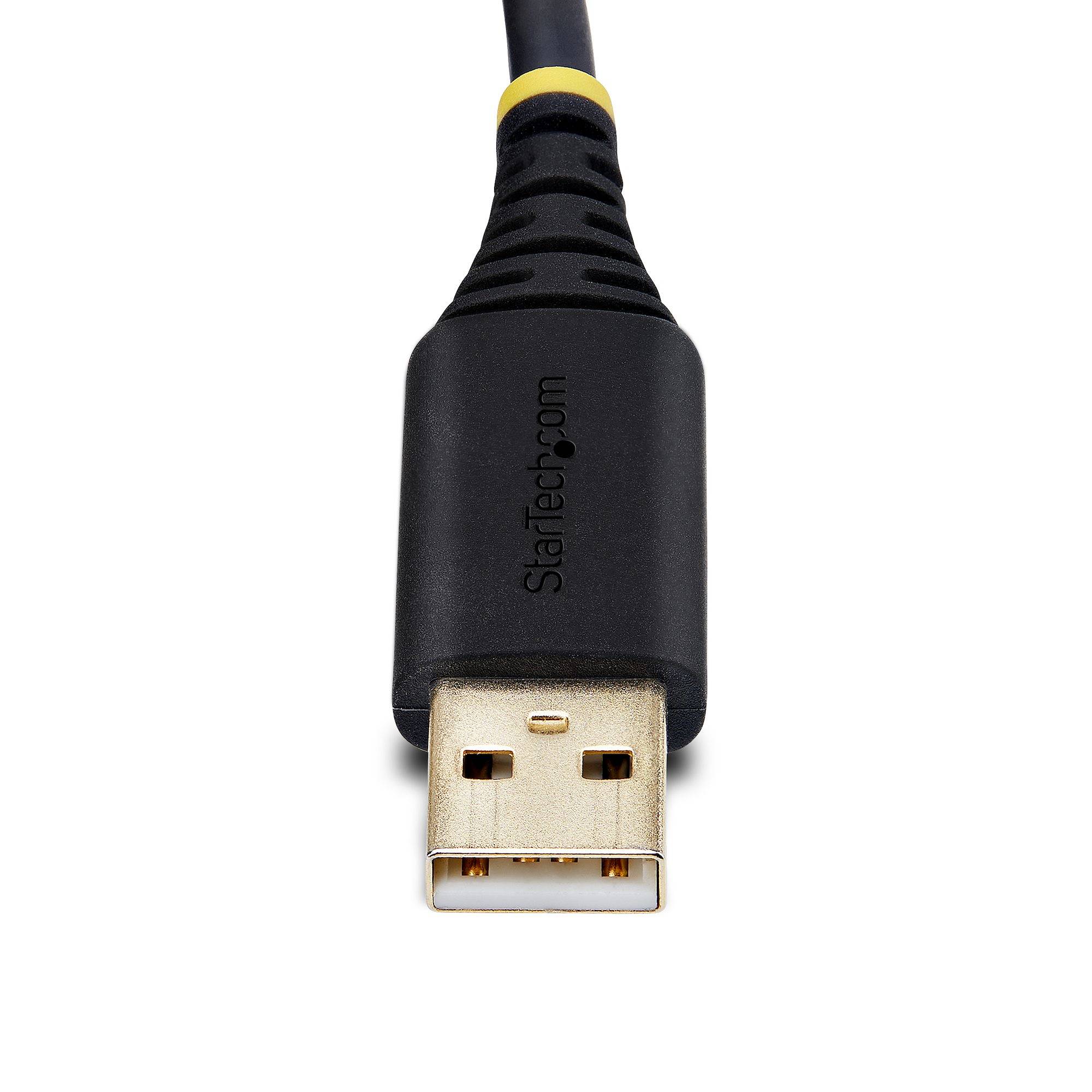 StarTech.com 3m USB naar Seriëel Adapter Kabel, COM Retention, Verwisselbare DB9 Schroeven/Moeren, USB-A naar RS232 DB9 Converter, FTDI IC, ESD Bescherming, Windows/macOS/Linux
