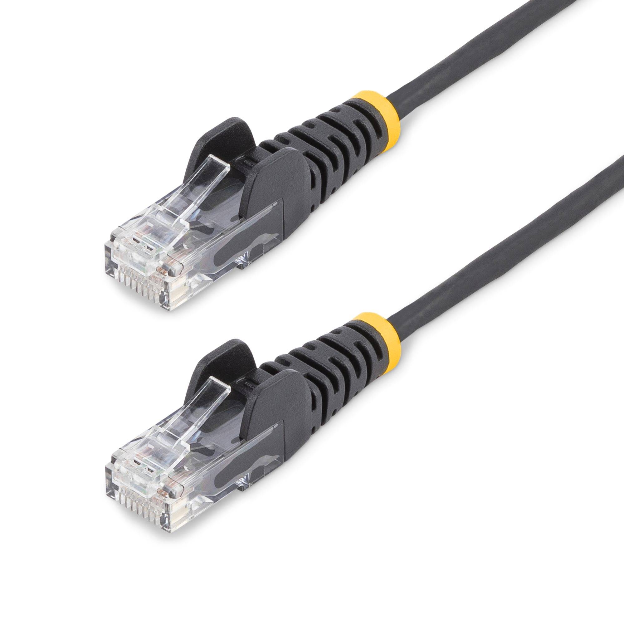 StarTech.com 10m Dunne CAT6 Ethernet Kabel, Zwart, Snagless, 100W PoE, UTP, LSZH, 28AWG Pure Koperdraad, Slim RJ45 Netwerk Patchkabel met Trekontlasting, Fluke Getest