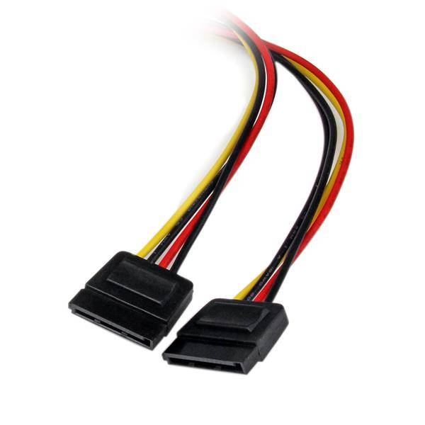 StarTech.com 30 cm LP4 naar 2x SATA Voedingskabel Y-adapter