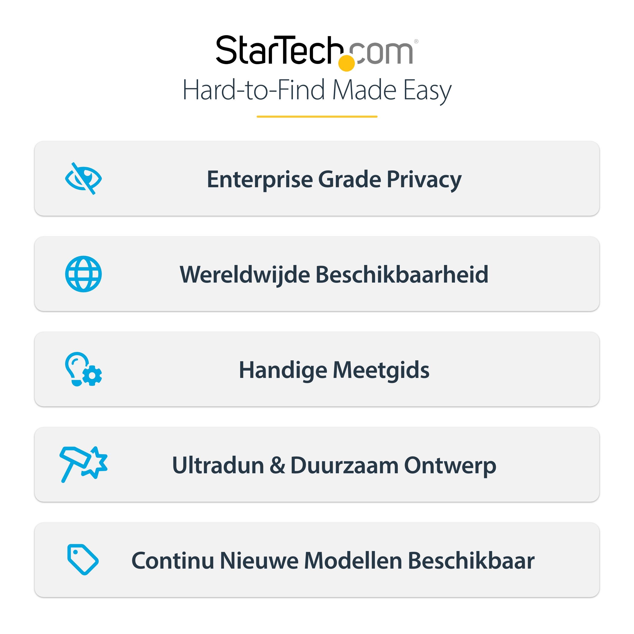 StarTech.com 4-Way 13-inch Surface Pro 8/9/X Laptop Privacy Filter, Portrait/Landscape Modes, Touch-Enabled, Anti-Glans Security Filter, +/- 30 Graden Kijkhoek, 51% Blauw Licht Vermindering
