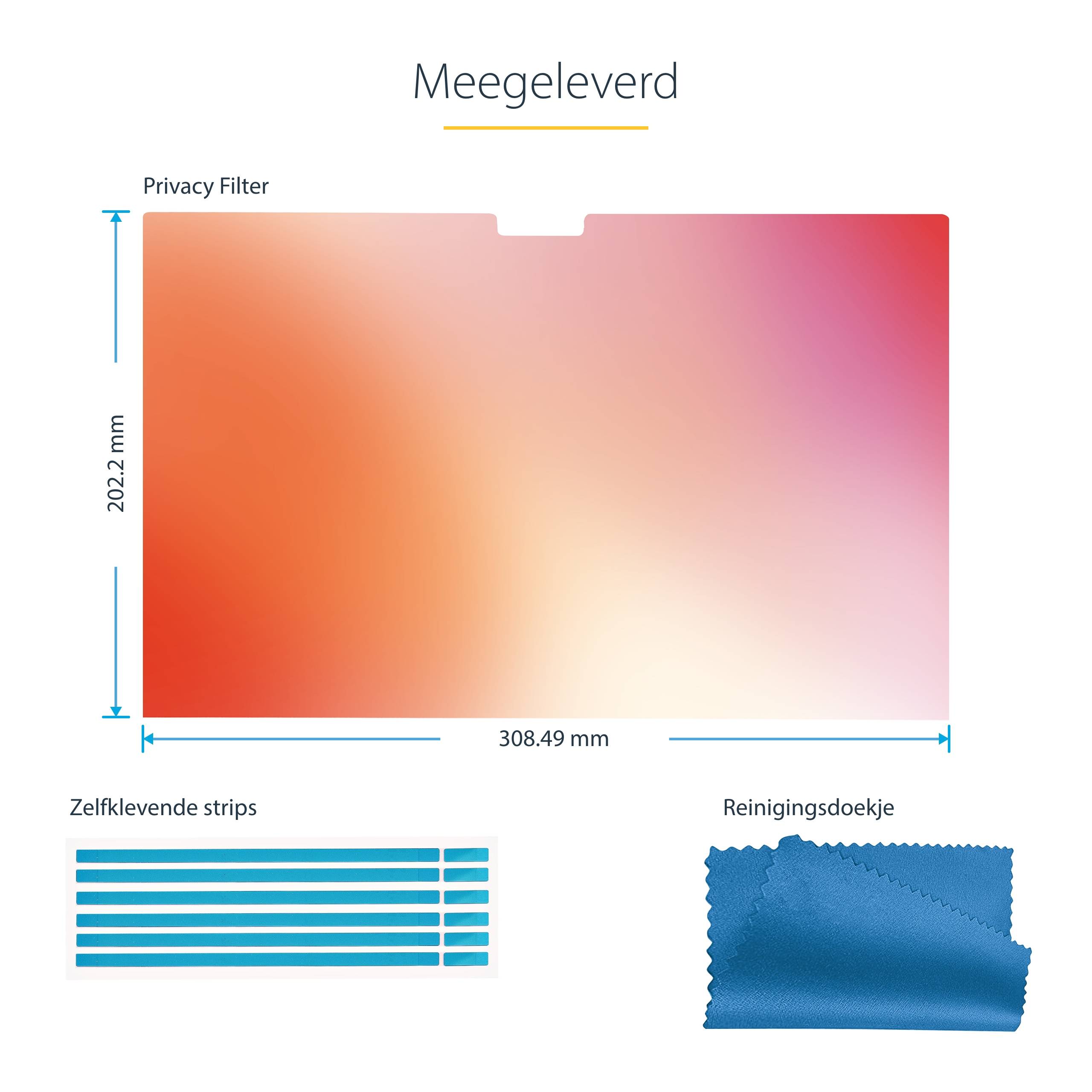 StarTech.com 142MG-PRIVACY-SCREEN schermfilter 35,6 cm (14") Netbook Randloze privacyfilter voor schermen