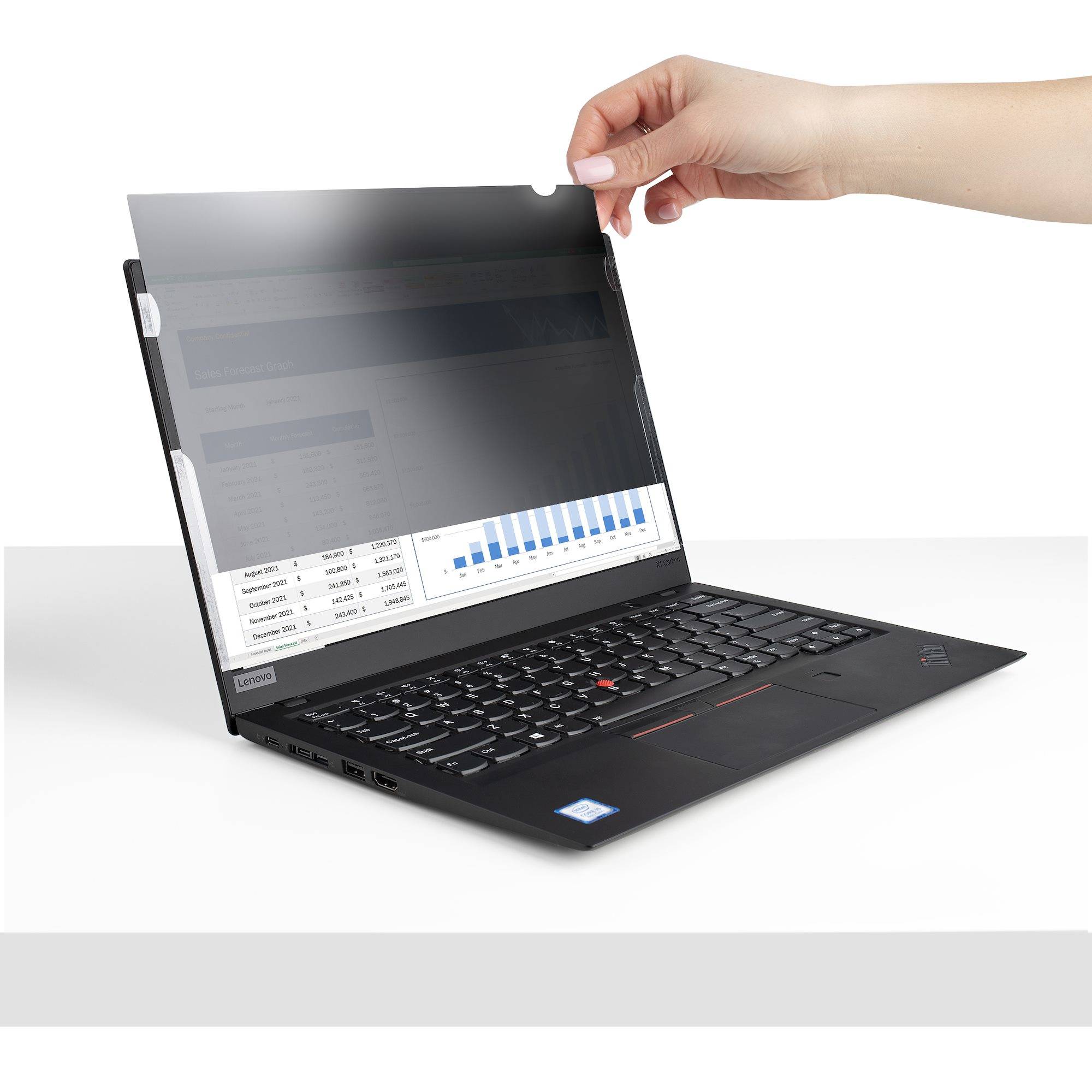 StarTech.com 15.6-inch 16:9 Laptop Privacy Filter, Anti-Glans Privacyscherm met 51% Blauw Licht Reductie, Notebook Screen Protector met +/- 30 Grad. Kijkhoek, Mat/Glanzend