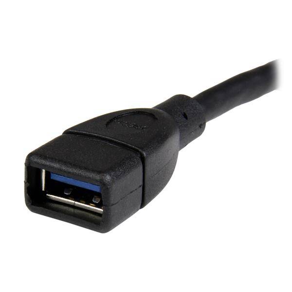StarTech.com USB 3.0 A naar A verlengkabel mannelijk / vrouwelijk 15cm zwart