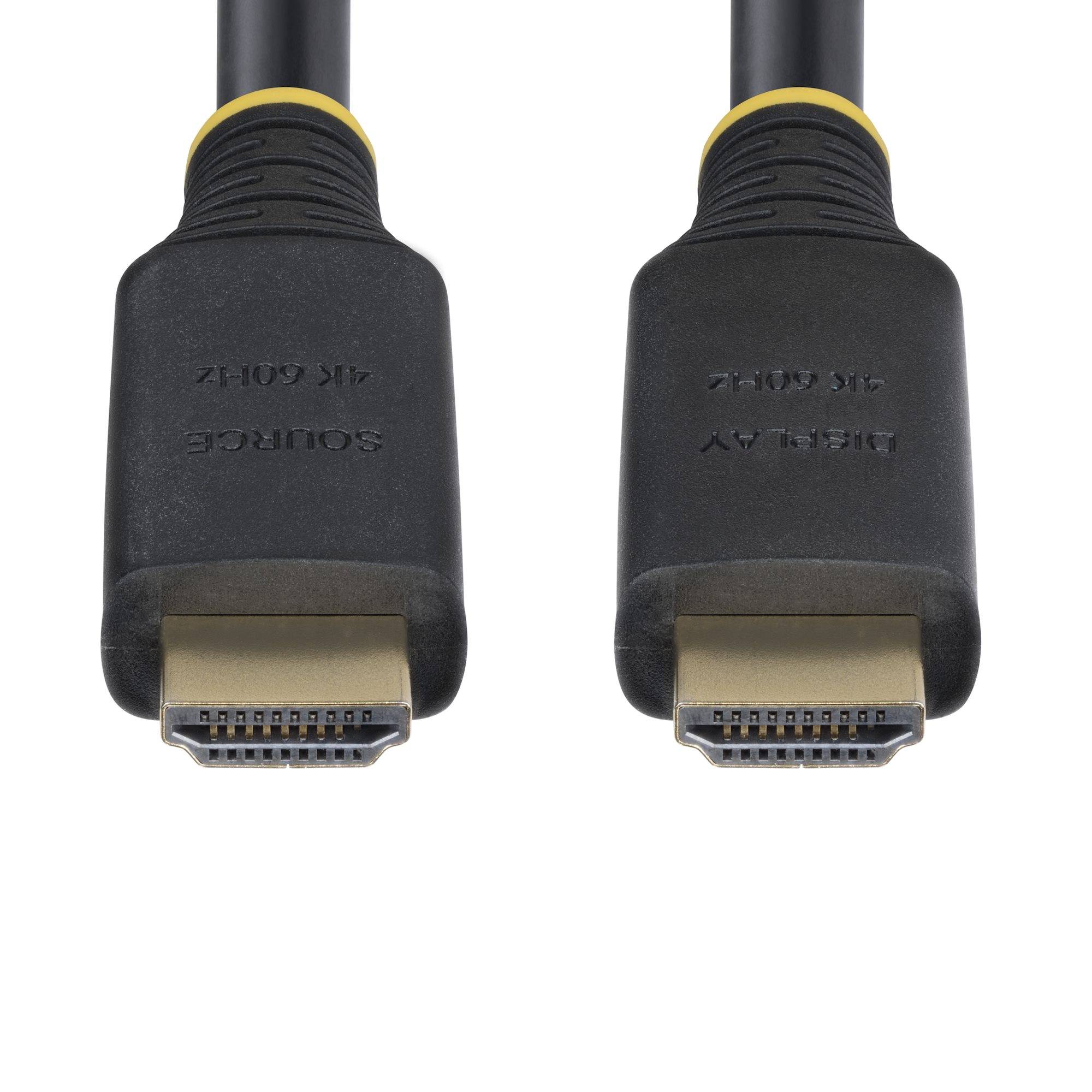 StarTech.com 15m Actieve High Speed HDMI Kabel, 4K 60Hz/1440p 144Hz, HDR10/HDCP 2.2/ARC, 18Gbps, UHD HDMI 2.0 Kabel voor TV/Monitor/Display, TPE Mantel