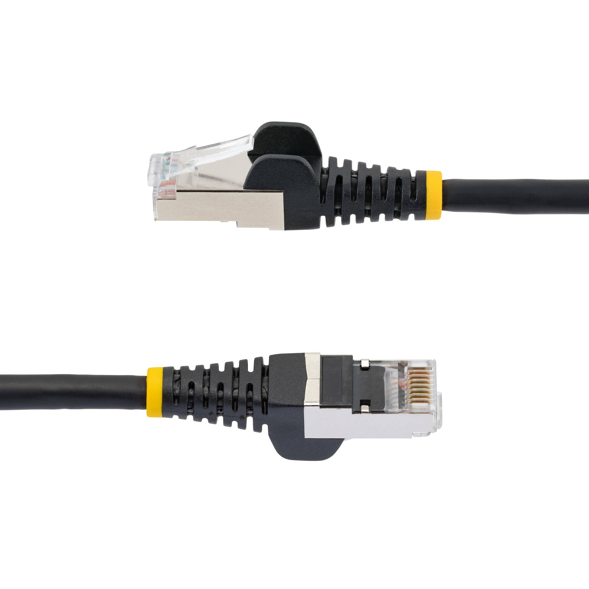 StarTech.com 1.5m CAT6a Ethernet Kabel, Zwart, Low Smoke Zero Halogen (LSZH), 10GbE 500MHz 100W PoE++ Snagless RJ-45 S/FTP Netwerk Patch Kabel met Trekontlasting, Fluke Tested/ETL